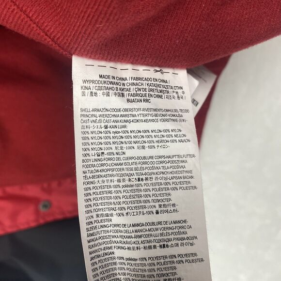 Disney Vans Mickey Mouse Windbreaker Jacket Kids Large Red Black Snap On - Picture 8 of 8